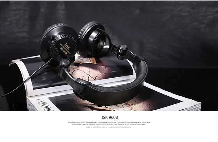 New ISK HP-960B headband headphone auriculares studio monitor dynamic stereo DJ headphones HD headset noise isolating earphone