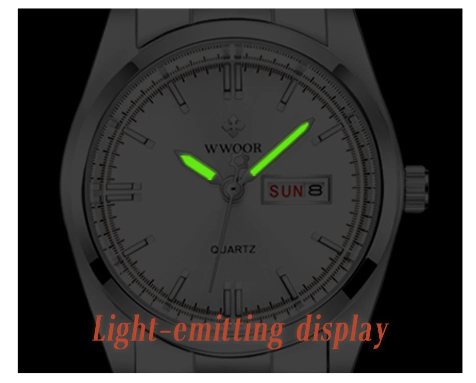 Montre Femme 2024 WWOOR Fashion Ladies Watches Waterproof Quartz Silver Clock Women Automatic Date Dress Wrist Watch Reloj Mujer