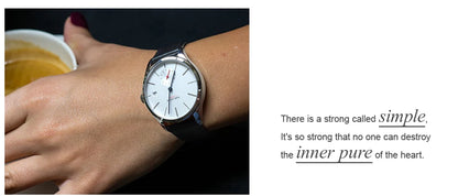 AGELOCER Original Budapest Watch Lady Leather Watch Strap Simple Big Calendar Automatic Mechanical Watch Birthday Gift for Women