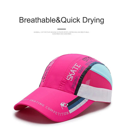 New Summer Quick Drying Thin Breathable Baseball Cap Men Women Sport Outdoor Hiking Climbing Cycling Fishing Run Hat Bone