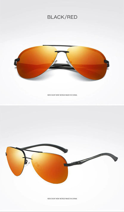 New Polarized Men Sunglasses Classic Driving Sun Glasses Metal Frame Mirror Lens Sunglasses Men/Women