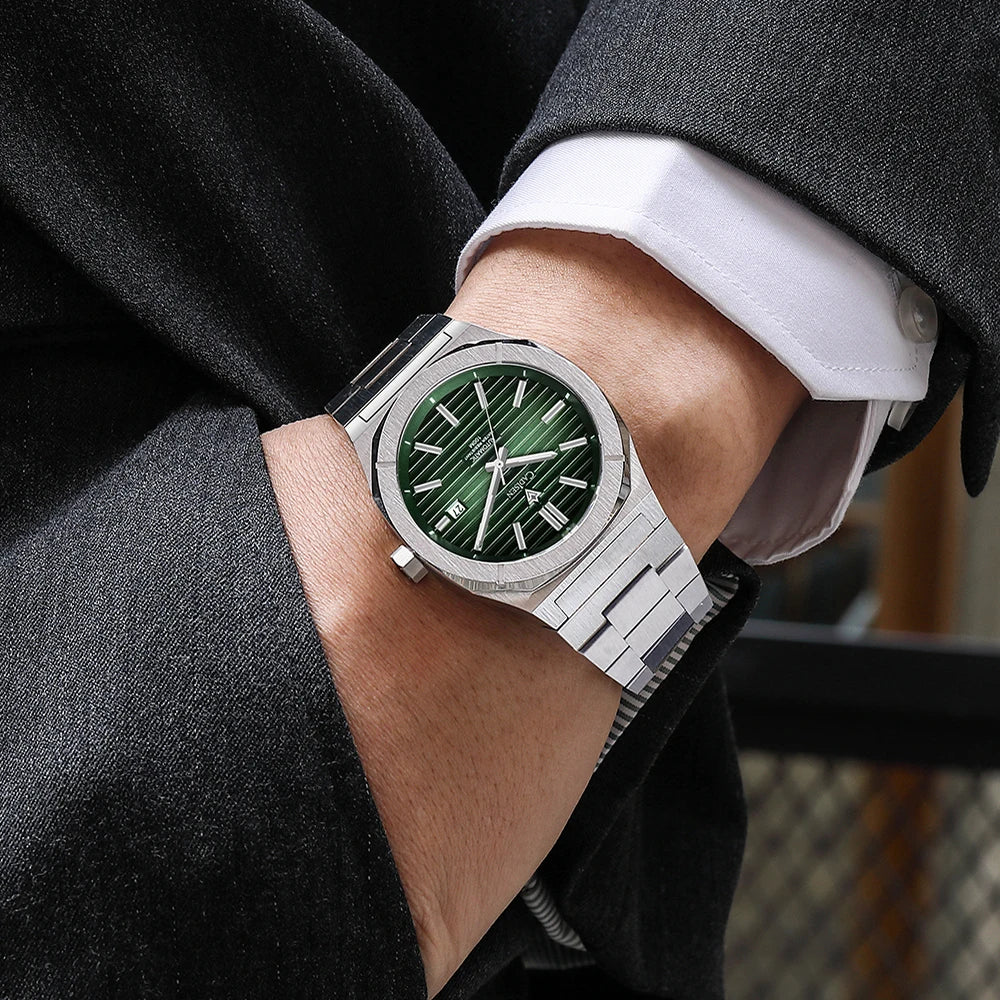 CADISEN Watch for Men Luxury Automatic Men Miyota 8215 Movement Sapphire Crystal 42mm Dial 100m Waterproof  Wristwatches C8200