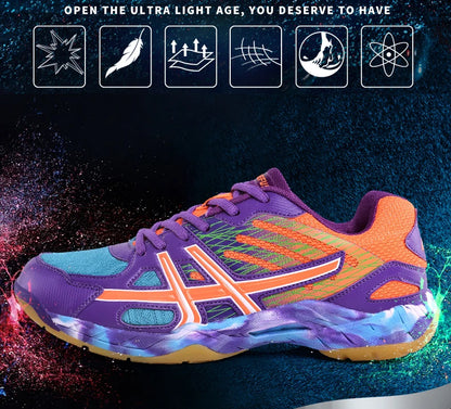 2022 New Women Sneakers Men Badminton Shoes Light Black Breathable Female Outdoor Sports Training Women Athletics Sports Green