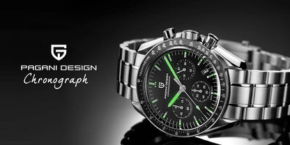 PAGANI DESIGN AK Project Mars Men's Watches Top Luxury Quartz Watch For Men AR Sapphire Speed Sport Chronograph Automatic Date
