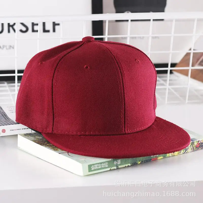 Casquette hip-hop unie pour homme, casquette snapback, casquettes de baseball pour femme, casquettes à visière plate ajustable, visières unies, pour garçons et filles, danse de rue