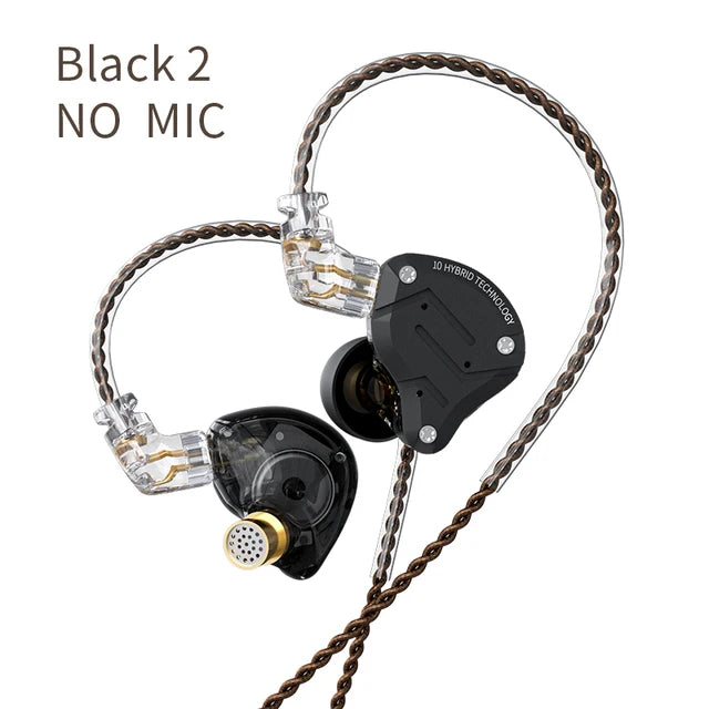 KZ ZS10 PRO écouteur intra-auriculaire 4BA + 1DD hybride HIFI métal casque Sport suppression de bruit casque KZ ZSX ZAX ASX ZST ZSN PRO ES4 AS16
