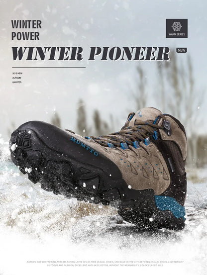 HUMTTO New Hiking Shoes Men's Waterproof Outdoor Sneakers for Men Leather Women Walking Climbing Trekking Sport Man Boots Woman