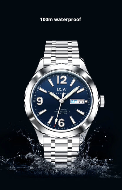 Luxury Tungsten Watch for Men 2024 New Japan SEIKO NH36A Movement Automatic Watches Men Sapphire Calendar Luminous Montre Homme