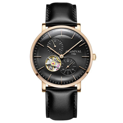 Orologio meccanico da uomo Carnival – Orologio da polso automatico di lusso con vetro zaffiro