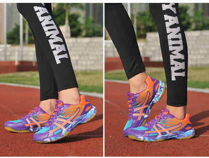2022 New Women Sneakers Men Badminton Shoes Light Black Breathable Female Outdoor Sports Training Women Athletics Sports Green