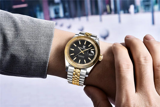 Mechanické náramkové hodinky pre mužov PAGANI DESIGN PD1645 – strojček 8215, zafírové sklo, luxusný model z ocele, vodotesné do 100 m
