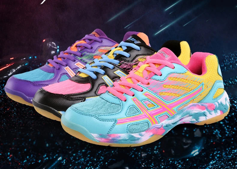 2022 New Women Sneakers Men Badminton Shoes Light Black Breathable Female Outdoor Sports Training Women Athletics Sports Green