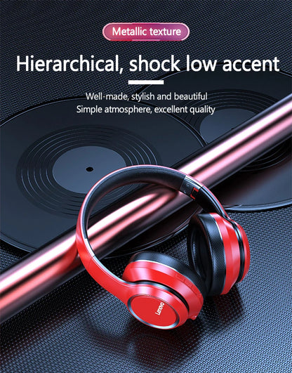 Cuffie Over-Ear Bluetooth Wireless Lenovo HD200 – Headset Gaming Stereo HiFi con Cancellazione del Rumore e Microfono