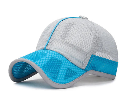New Summer Children Kids Cute Baseball Cap Solid Breathable Snapback Hat Outdoor Cool Mesh Boy Girl Sun Cap Hat