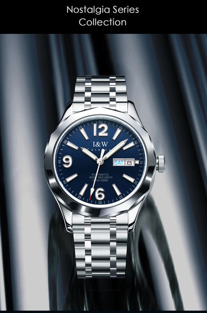 Luxury Tungsten Watch for Men 2024 New Japan SEIKO NH36A Movement Automatic Watches Men Sapphire Calendar Luminous Montre Homme
