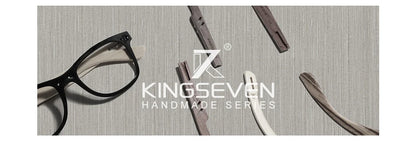 KINGSEVEN Exclusive Design Vintage Men's Glasses Walnut Wooden Sunglasses UV400 Protection Fashion Square Sun glasses Women 5510