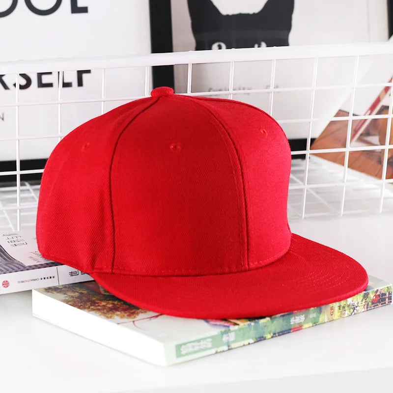 Casquette hip-hop unie pour homme, casquette snapback, casquettes de baseball pour femme, casquettes à visière plate ajustable, visières unies, pour garçons et filles, danse de rue