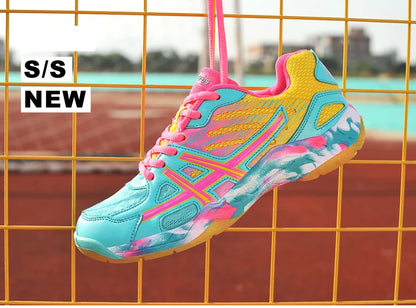 2022 New Women Sneakers Men Badminton Shoes Light Black Breathable Female Outdoor Sports Training Women Athletics Sports Green