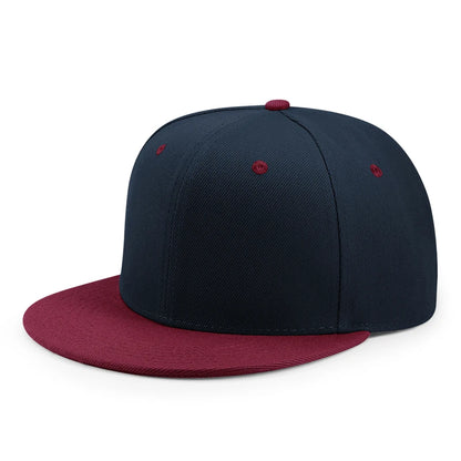 Wholesale 40 Colors Adjustable Flat Peak Snapback Caps Lady Fashion Polyester Plain Baseball Hat Men Hiphop Blank Sport Cap