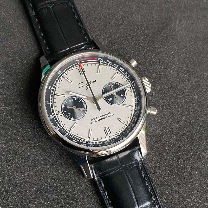 Limited Edition Official Pilot Mechanical Watch Chronograph ST19 Original Military 40MM Men Wristwatch Mechanical Panda Watches