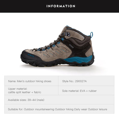 HUMTTO New Hiking Shoes Men's Waterproof Outdoor Sneakers for Men Leather Women Walking Climbing Trekking Sport Man Boots Woman