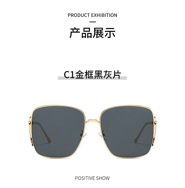 Square Frame Polarized Sunglasses for Men Women Design Fashion Trend Sunscreen Alloy UV400 Sun Glasses Unisex Eyewear 2026