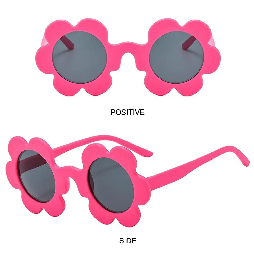 New Trendy Sunflower Sunglasses for Women Retro Round Flower Sun Glasses Fun Novel Disco/Festival/Party Shades for Adults