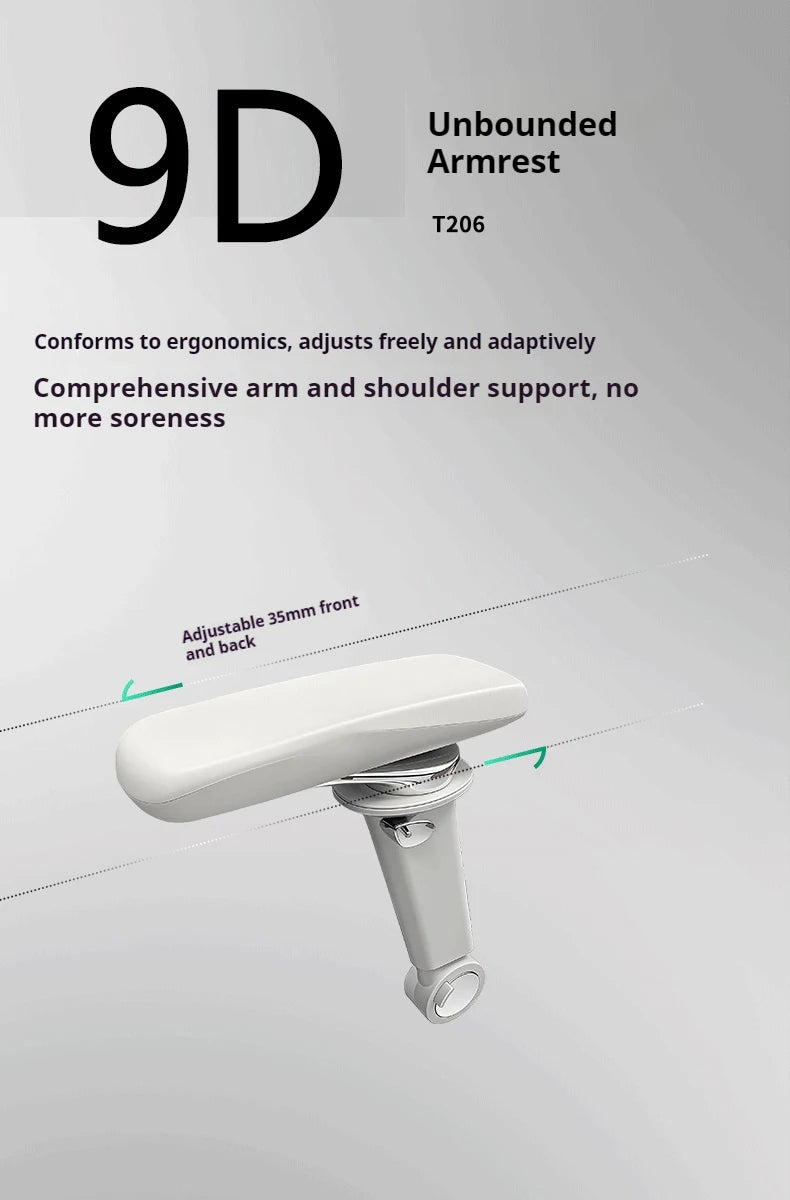 Sedia da gaming ergonomica con poggiatesta 8D, supporto lombare 3D, braccioli 9D, sedia da computer in rete reclinabile a 145° per ufficio e gaming