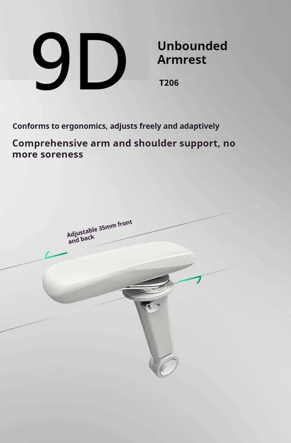 Sedia da gaming ergonomica con poggiatesta 8D, supporto lombare 3D, braccioli 9D, sedia da computer in rete reclinabile a 145° per ufficio e gaming