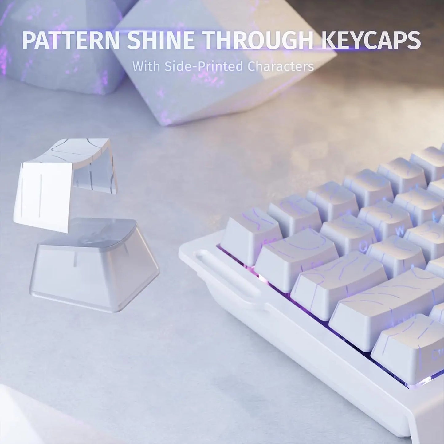 ATTACK SHARK X68 HE Rapid Trigger mechanische Gaming-Tastatur 60% kabelgebunden mit einstellbarer Auslösung, Hall-Effekt-Magnetschalter, 8KH