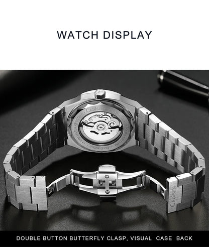 CADISEN Watch for Men Luxury Automatic Men Miyota 8215 Movement Sapphire Crystal 42mm Dial 100m Waterproof  Wristwatches C8200