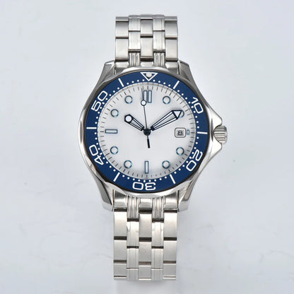 Men's Automatic Mechanical Watch 41mm Stainless Steel Waterproof Case Ceramic Bezel Men's Fashion Business Watch