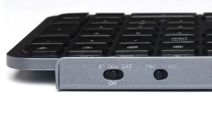 Keychron B6 Pro ISO Layout Ultra-Slim Wireless Keyboard Full Size Portable Lightweight 2.4GHz & Bluetooth Connections