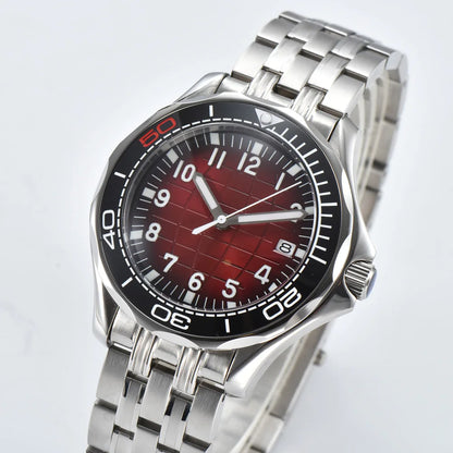 Men's Automatic Mechanical Watch 41mm Stainless Steel Waterproof Case Ceramic Bezel Men's Fashion Business Watch