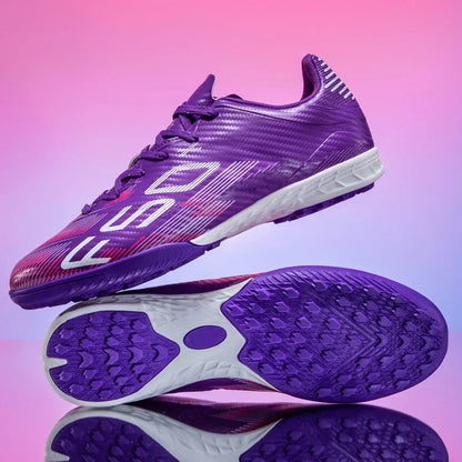 Nouvelles chaussures de football pour hommes, chaussures d'entraînement, baskets de match, chaussures de football pour terrain en herbe, chaussures de sport professionnelles antidérapantes, ultra-légères, unisexes.