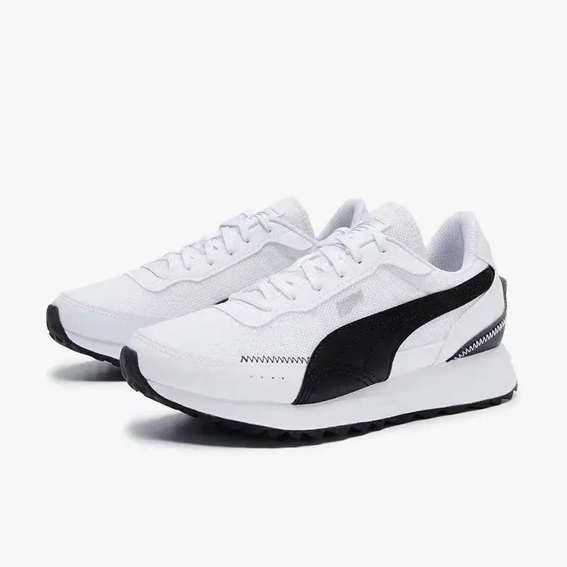 Nouvelles baskets unisexes PUMA Road Rider 2026 avec ensemble de chaussettes, chaussures décontractées confortables et amortissantes, blanc noir 397432-05/947630-04