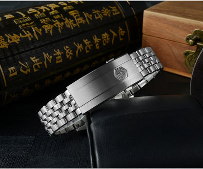 San Martin 39mm Enamel Sunray JianZhan Dial Men GADA Watch 90S5 Automatic BGW-X1 10Bar Sapphire 5-Link Bracelet SN0144CG