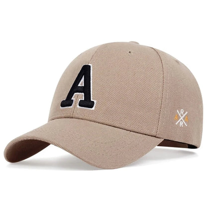2025 Fashion New Baseball Hat A Letter Side AR Embroidery Outdoor Leisure Sports Daily Decoration Sunshade Hat Street HipHop Hat