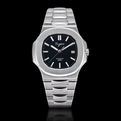 Sugess Men's Watch Automatic Mechanical Wristwatch Miyota 9015 Movement MOP Dial Luminous Waterproof 5bar Bracelet Luxury S466