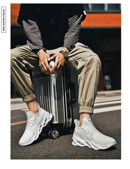 Sneakers casual viola alla moda per donna e uomo, scarpe da corsa Blade, taglie grandi 48, scarpe sportive leggere e traspiranti, sneakers da uomo in rete
