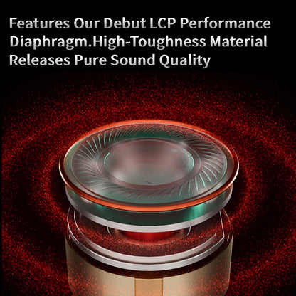 CCA Phoenix HiFi Earphones Dynamic Drive LCP Diaphragm Earphones Noise Cancelling Replaceable 2PIN Cable Gaming Wired Earphone