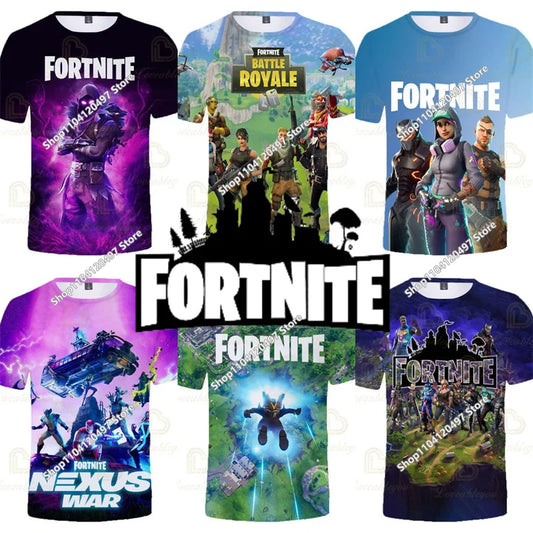 Tricou de vară pentru copii Battle Royale Fortnite Hero Victory 3D – tricou pentru băieți, fete și bebeluși