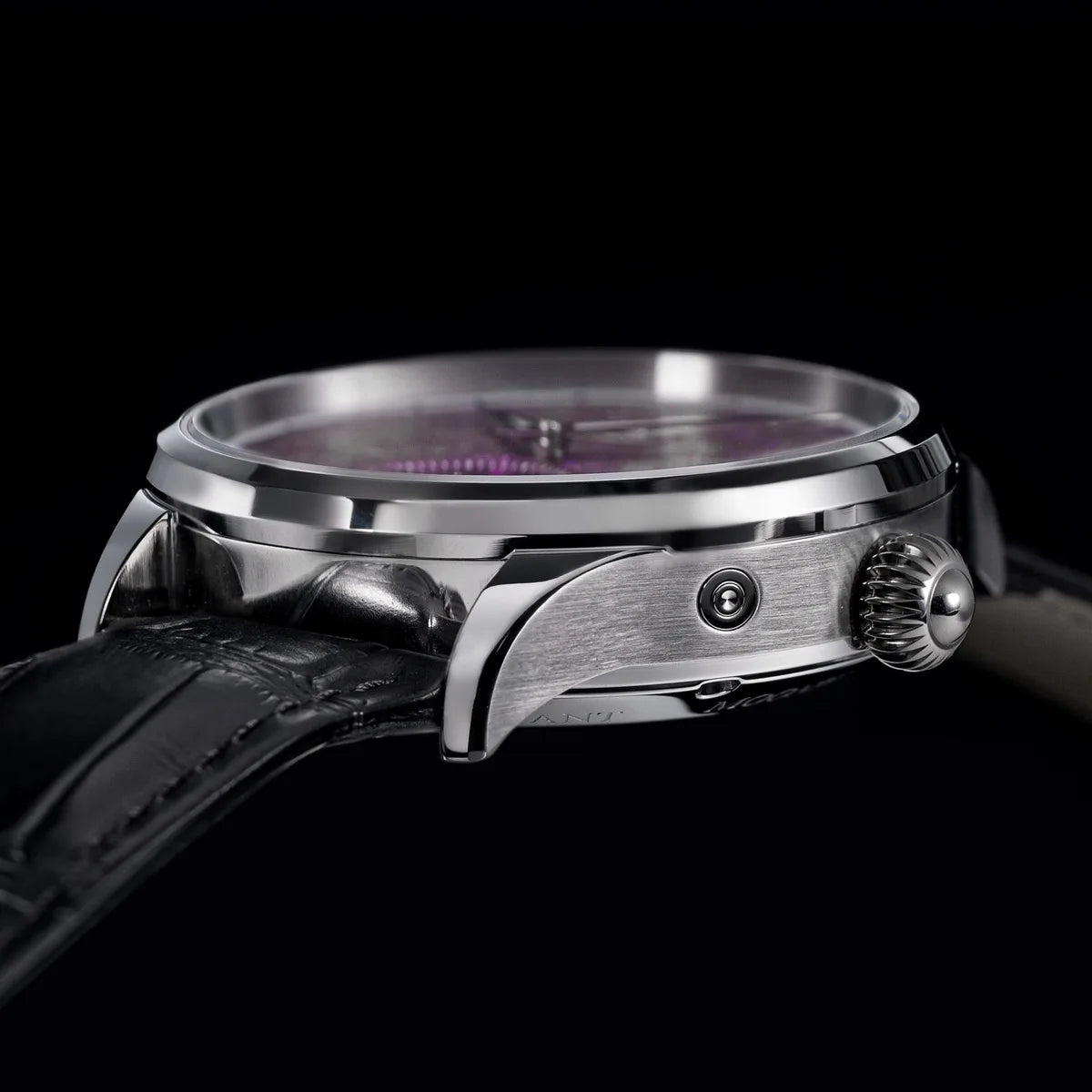 Sugess Watch of Men Moonphase ST2528 Movement Automatic Mechanical Wristwatches Waterproof Sapphire Crystal Titanium Dial S401