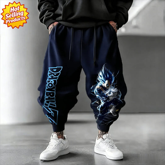 2026 Dragon Ball Vegeta Multi-color Leg Trousers Men's Women's Retro Trend Versatile Sports Jogging Fitness Outdoor Sports Wear