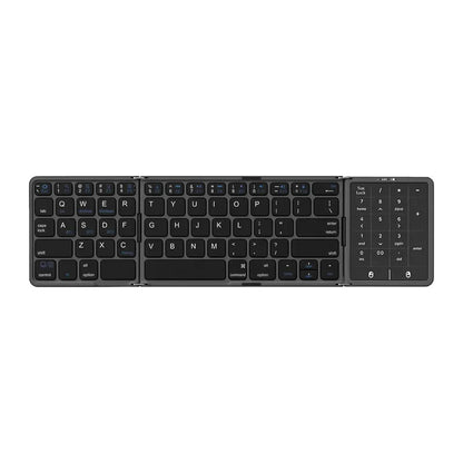New Three-Fold Folding Bluetooth Keyboard With Touchpad Portable Foldable Keyboard For PC Mac Smartphone IPad