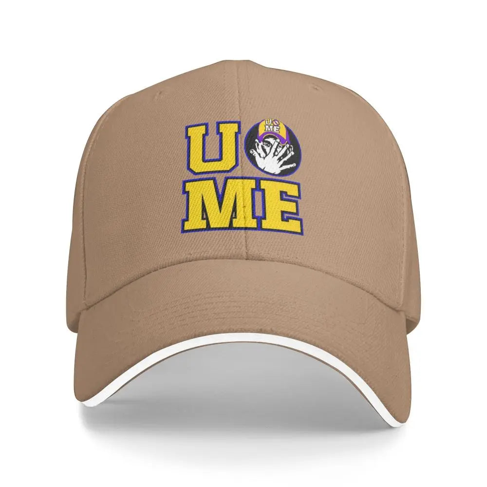 Yellow Wrestling Cena John White Custom Baseball Caps For Mens Unisex Male Beach Sunscreen Hat Snapback Cap
