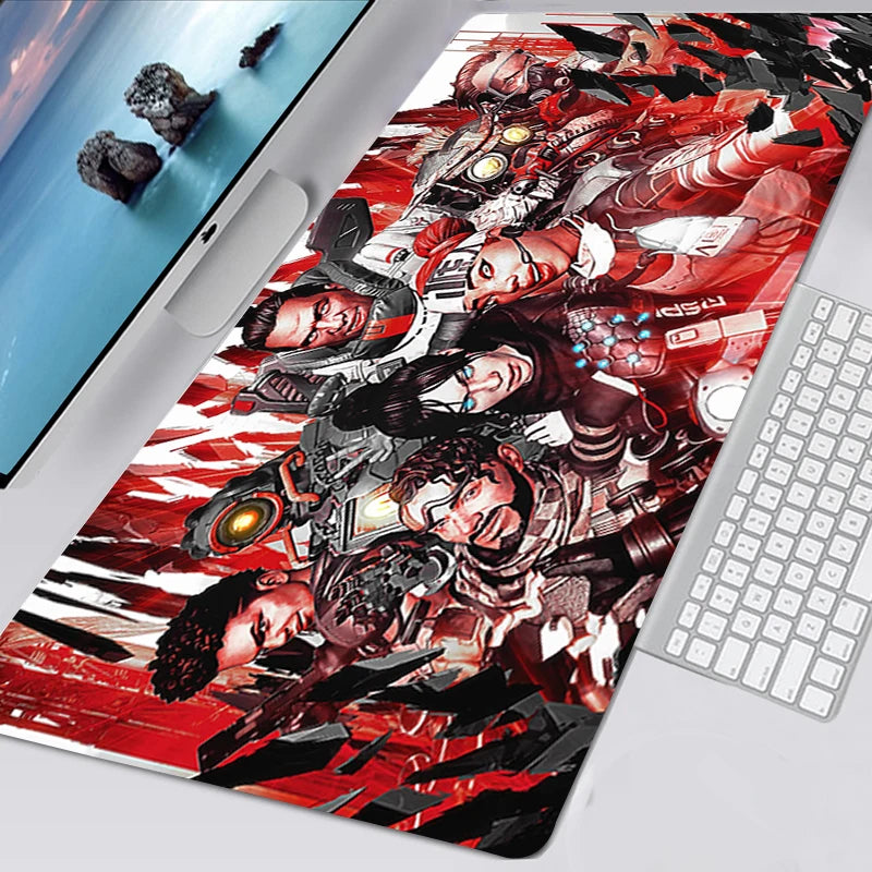 XXL Apex Legends Mouse Pad Art Large Overlock Edge Mat Rubber Speed PC Computer Gaming Anime Mousepad Desk Keyboard Mat Mausepad