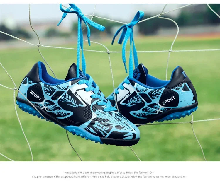 Children Soccer Shoes Sports Society Field Boy Football Shoes Futsal Fast Indoor Sneakers Original Ankle Cleats Football Boots