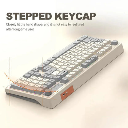 2.4G Wireless Mechanical Feel Keyboard Bluetooth 5.0 Dual Mode Keyboard With RGB Backlight for Desktop PC Office/Game Keyboard
