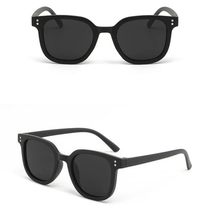 KLASSNUM 2026 Trendy Children's Sunglasses Large Square Black Sun Glasses 2-8 Years Kids Girls Boys Sunglass for Travel Outdoor
